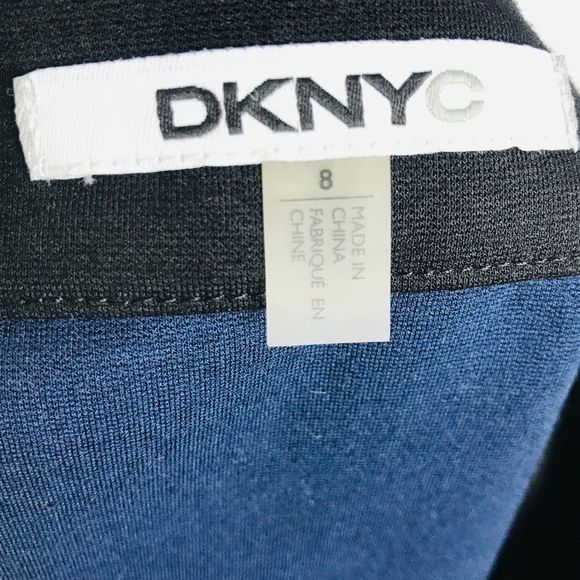 DKNYC Color Block Skirt with Zipper Split - Picture 5 of 6